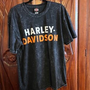 Harley-Davidson Charcoal and Orange Tee